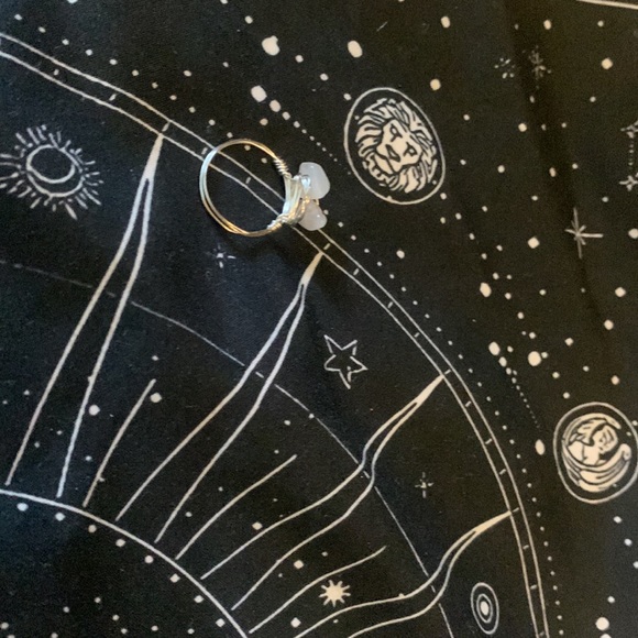 Double rose quartzes ring - Picture 4 of 4